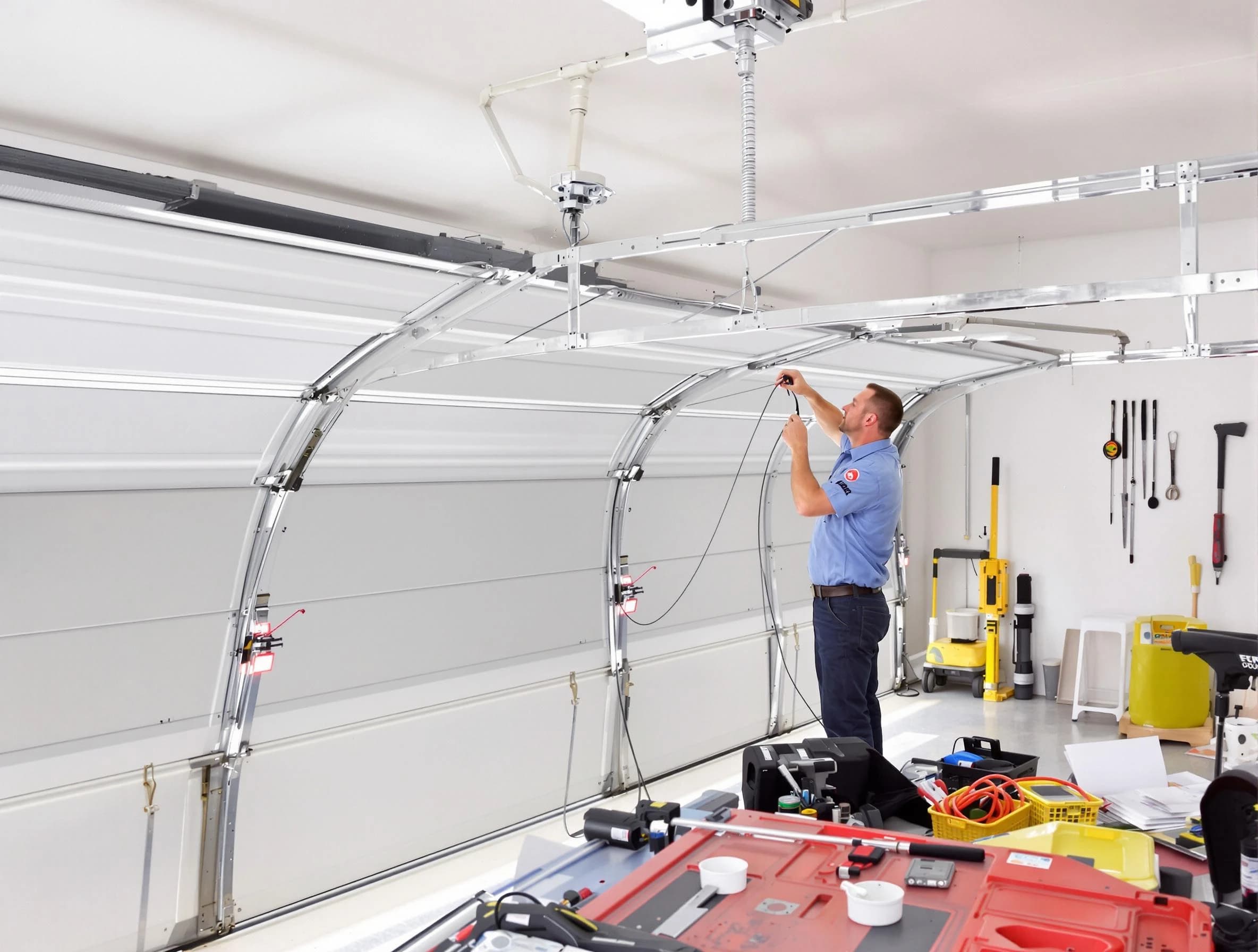 Garage door cable repair service by West Point Garage Door Repair in West Point