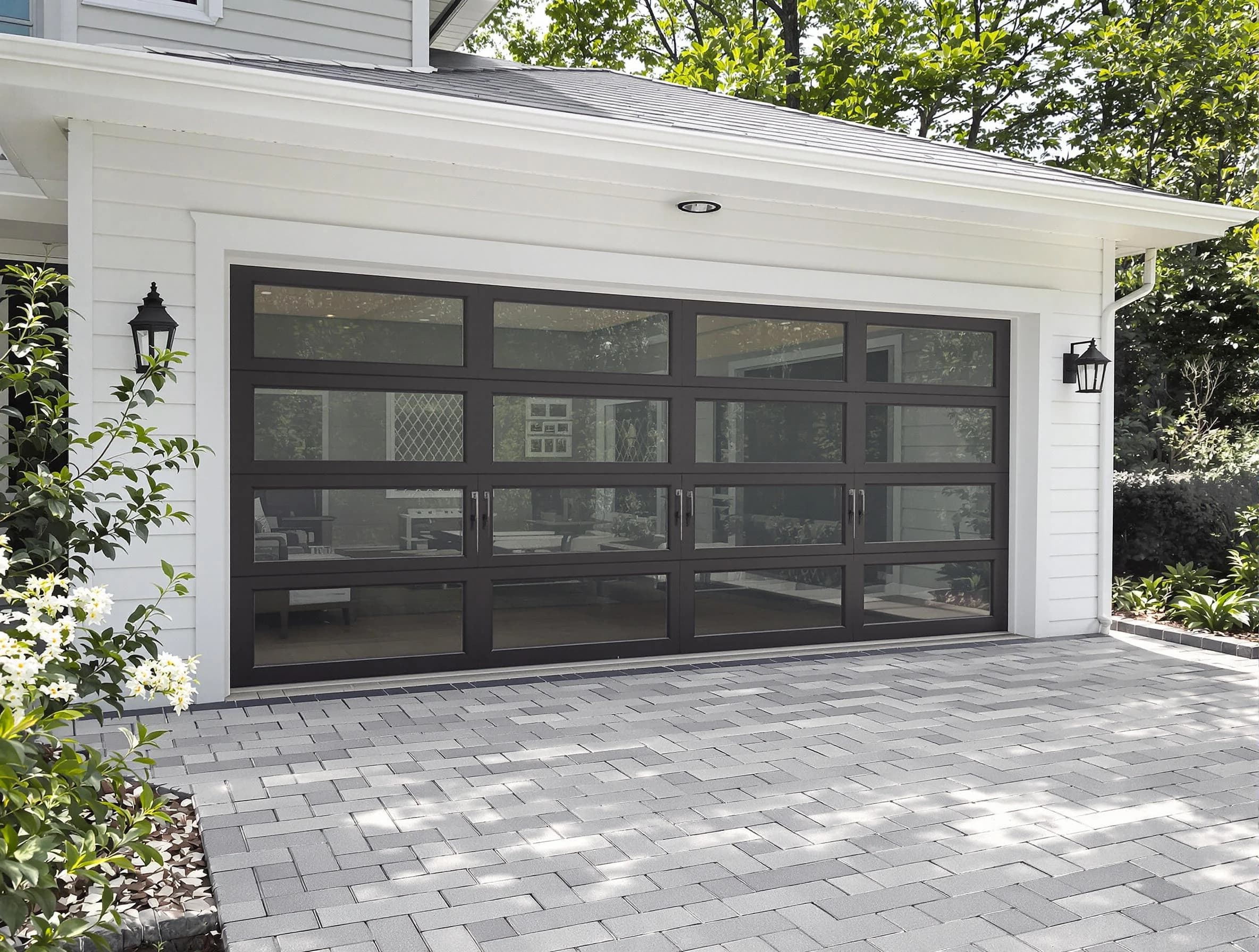 West Point Garage Door Repair design specialist presenting custom garage door options to West Point homeowner