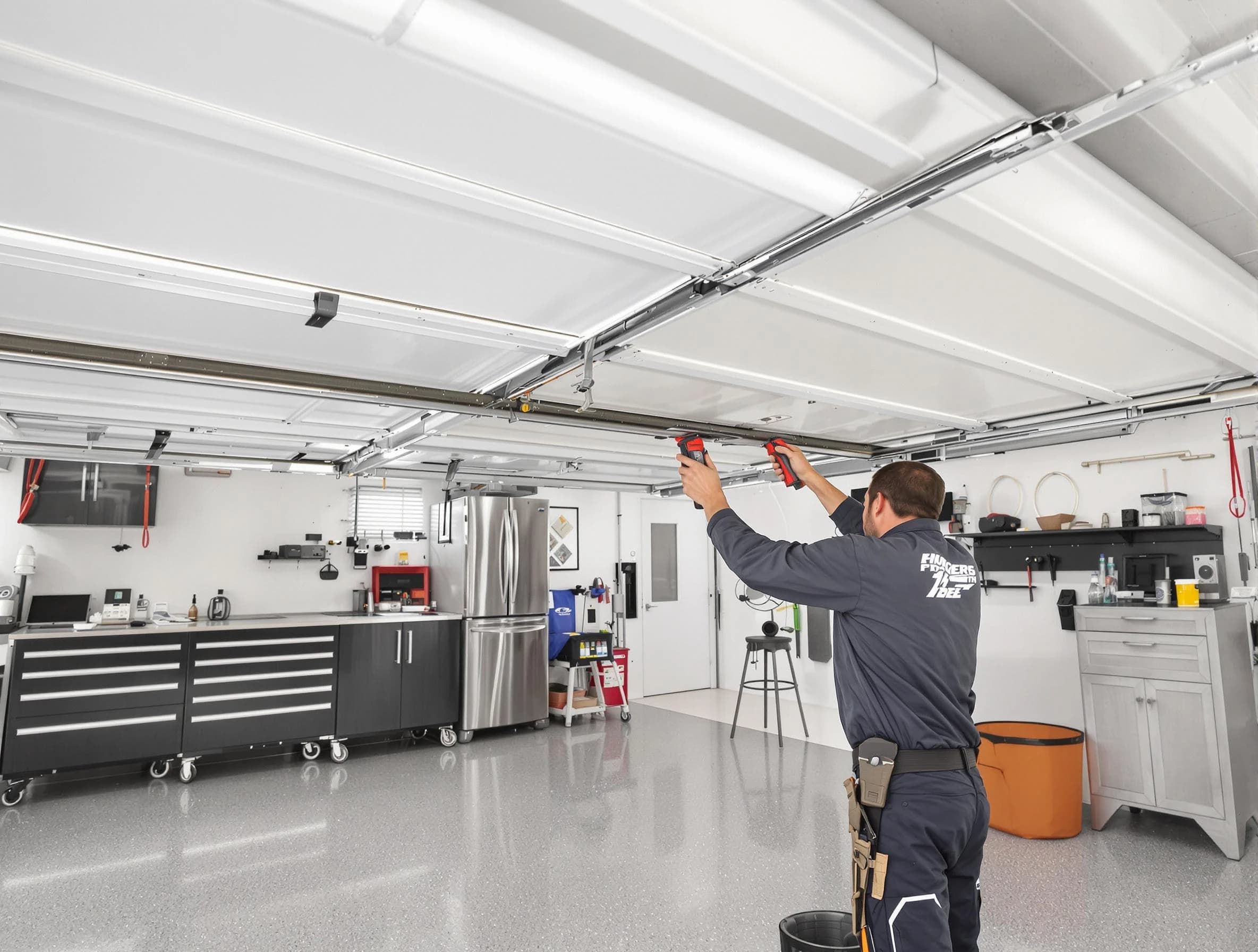 Overhead garage door repair service by West Point Garage Door Repair in West Point