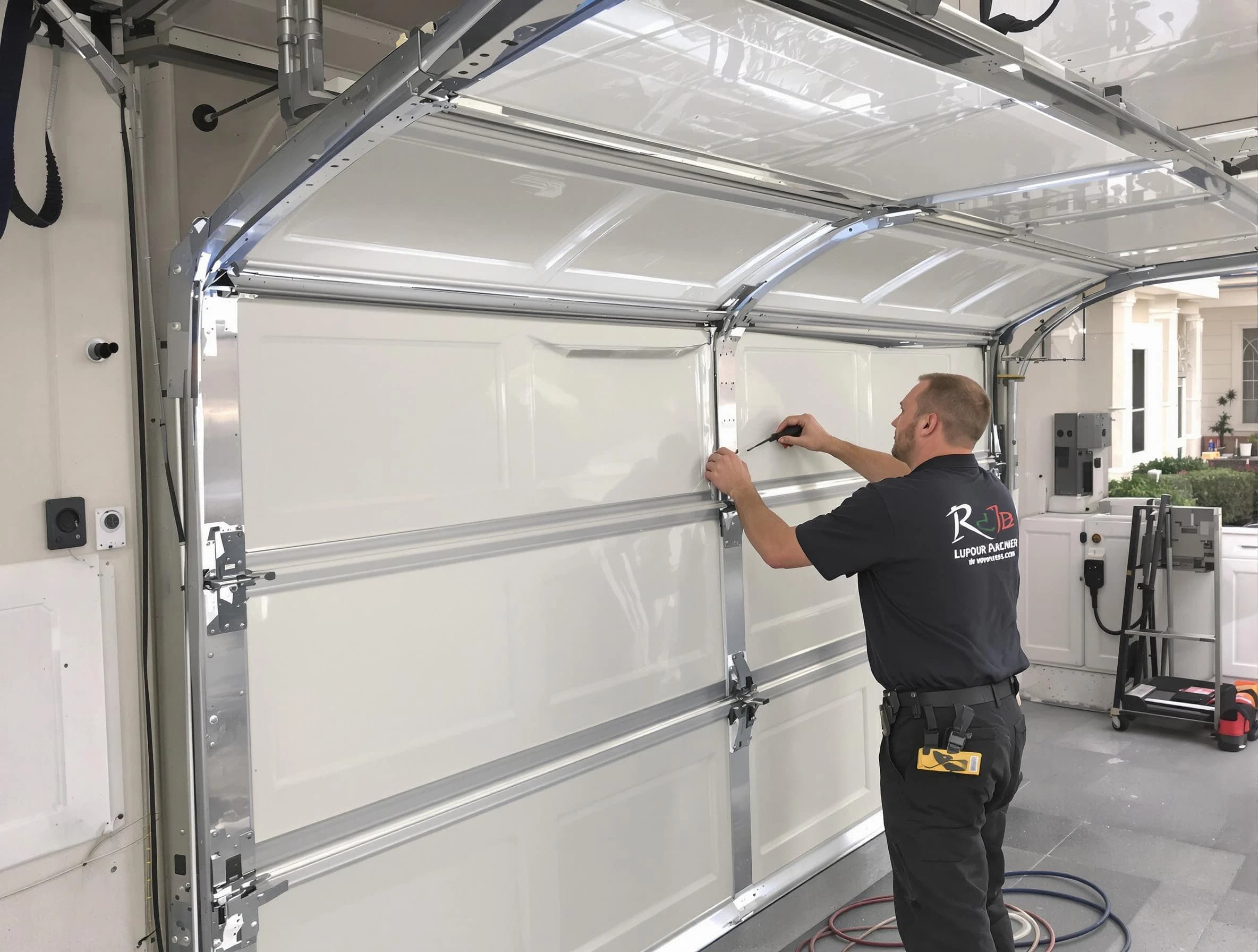 West Point Garage Door Repair professional performing panel repair in West Point